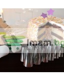 12бр различни накрайници с пош за сладкарство